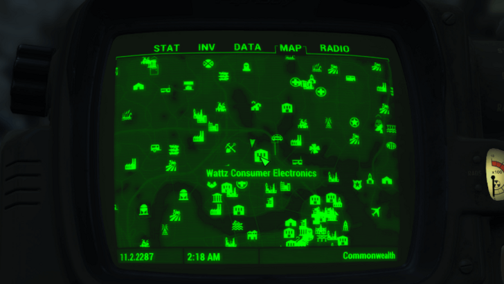 Fallout - Power Armor (Wattz Consumer Electronics) Location