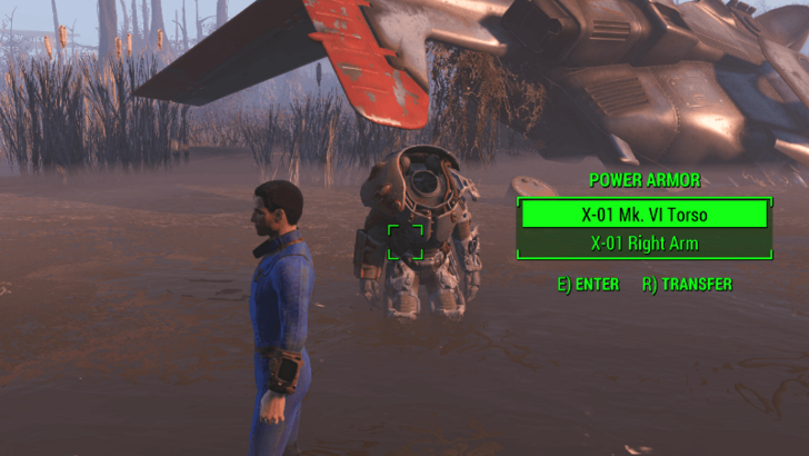 Fallout - X-01 Power Armor (West of Murkwater Construction Site) Location
