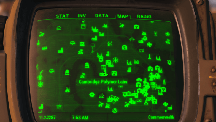 Fallout - Piezonucleic Power Armor (Cambridge Polymer Labs) Location