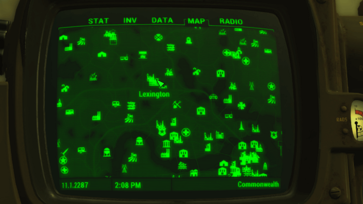 Fallout - Power Armor (Lexington) Location
