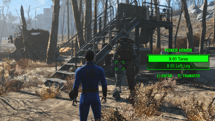 Fallout - X-01 Power Armor (North of Shaw High School) Location