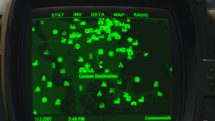 Fallout - X-01 Power Armor (North of Shaw High School) Location