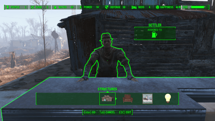 Fallout 4 - How to Unassign Workers 1
