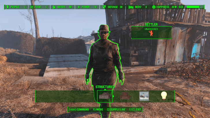 Fallout 4 - How to Unassign Workers 4