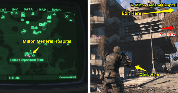 Fallout 4 - Milton General Hospital Shortcut