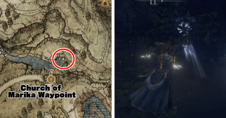 Elden Ring - Third Church of Marika Map Location