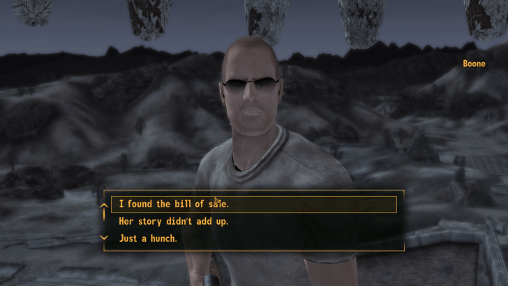 Fallout New Vegas Bill of Sale Quest Ending