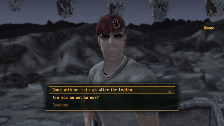 Fallout New Vegas Companion Ending