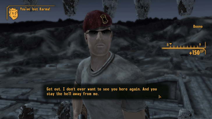 Fallout New Vegas Lost Karma Ending