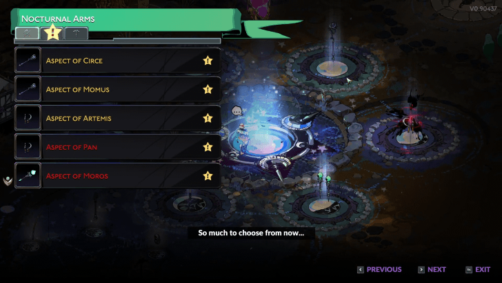 Hades 2 - Aspects Unlocked at the Silver Pool