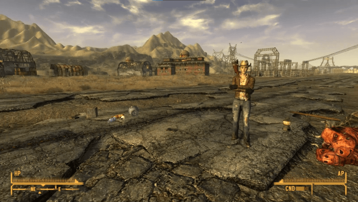 Fallout New Vegas - Investigate the Griffin Wares Caravan Wreckage