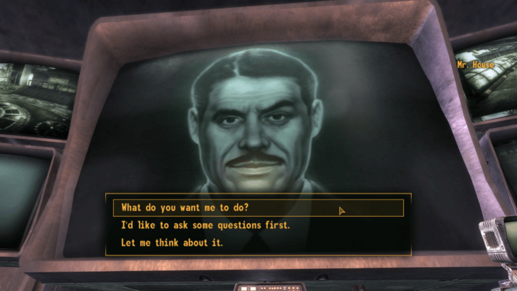 Fallout New Vegas - Accept Next Mr House Quest