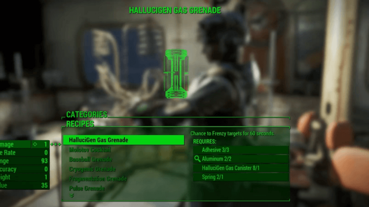 Fallout - HalluciGen Gas Grenade Overview
