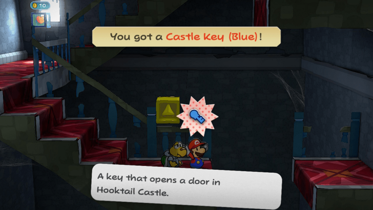 Paper Mario TTYD Switch Remake - Hooktail Castle Key Blue