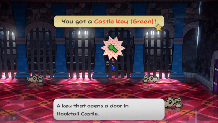 Paper Mario TTYD Switch Remake - Hooktail Castle Key Green