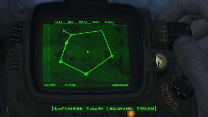 Fallout 4 Supply Lines Map - Between Settlements