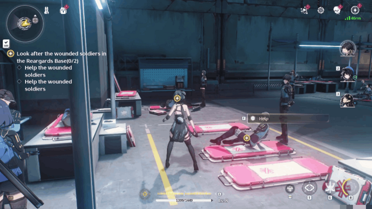 Wuthering Waves - Arrive at Rearguards Base and Help the Wounded Soldiers