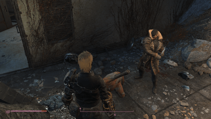 Fallout 4 - Elder Maxson Executing Paladin Danse.png