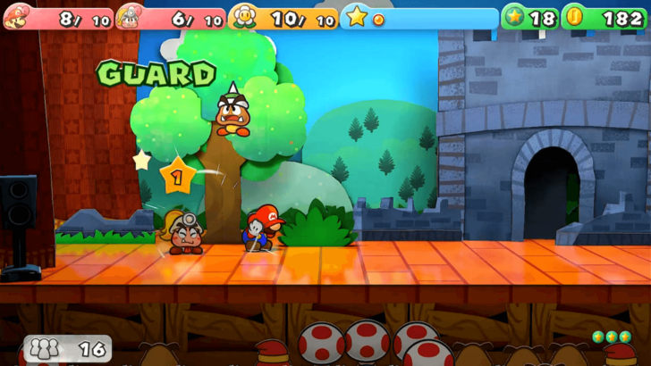Paper Mario TTYD Switch Remake -Mario Using Guard