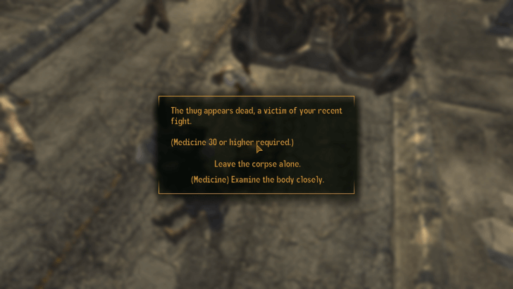 Fallout New Vegas Medicine Option