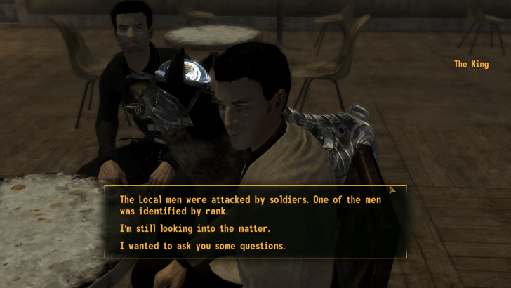 Fallout New Vegas Report Attack to King