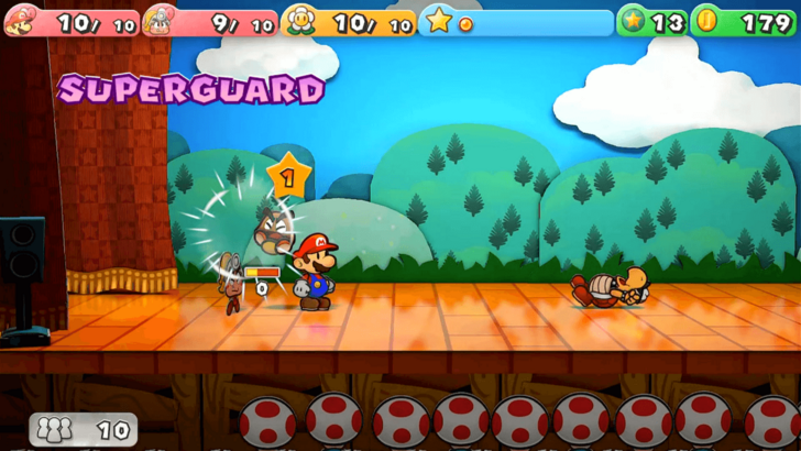 Paper Mario TTYD Switch Remake -Mario Using Superguard