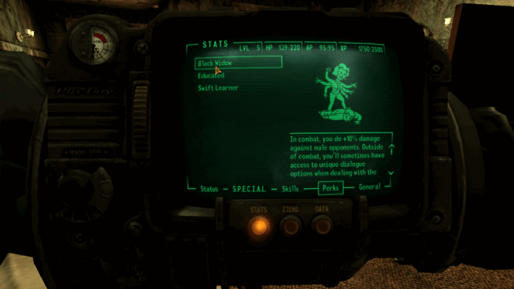 Fallout New Vegas - Black Widow Perk