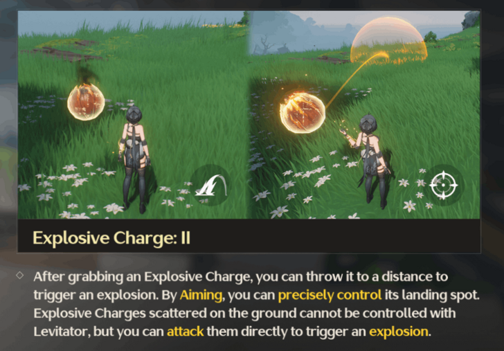 Wuthering Waves - Aim and Throw Explosive Charge at Vine Traps