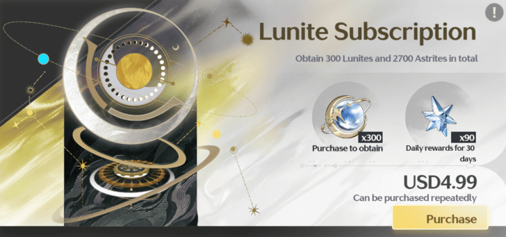 Wuthering Waves - Lunite Subscription