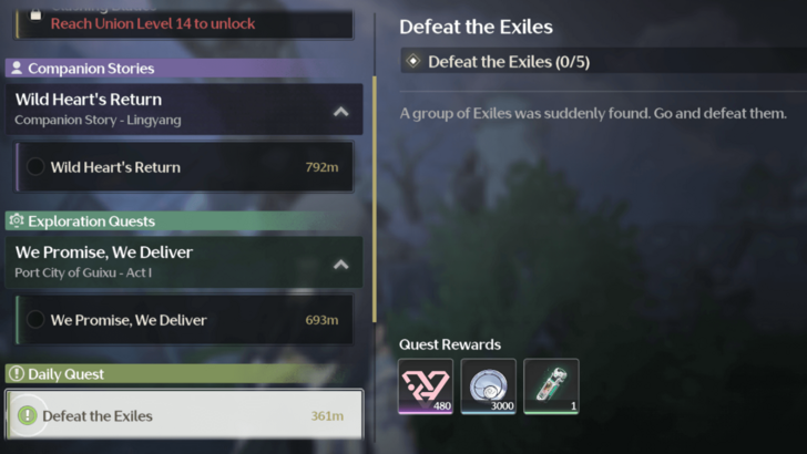 Wuthering Waves - Daily Quest