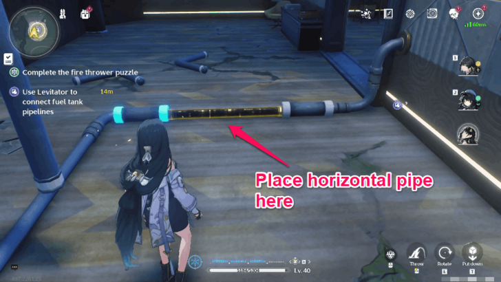 Wuthering Waves - Place the Second Horizontal Pipe on the Second Missing Part