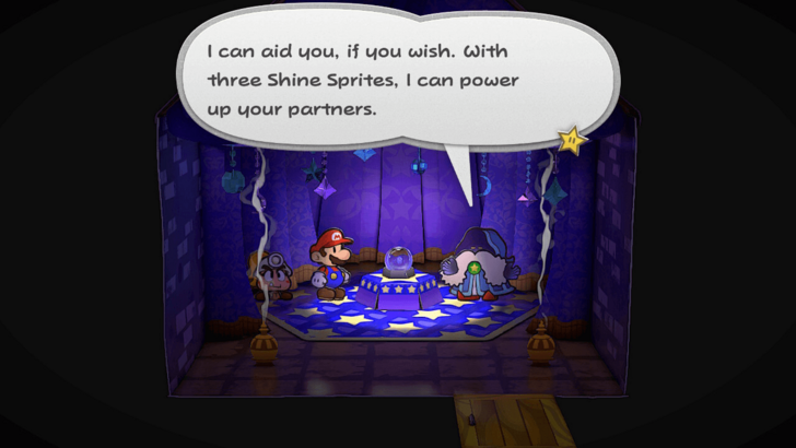 Paper Mario TTYD Switch Remake - Bring Three Shine Sprites to Merlon.png
