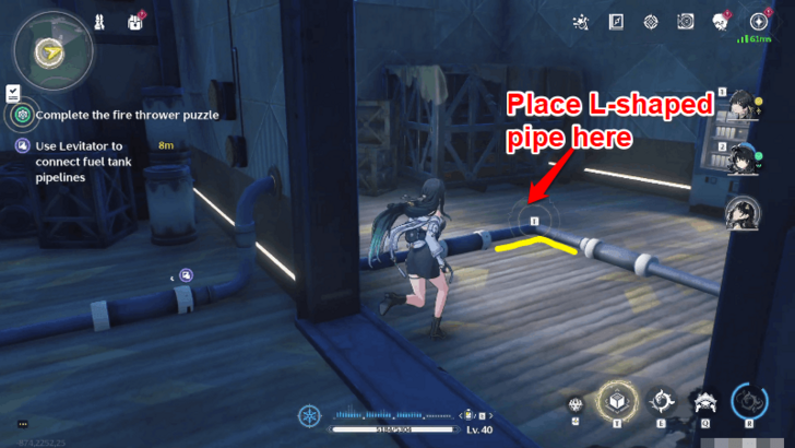 Wuthering Waves - Place the L-Shaped Pipe on the Fifth Missing Part