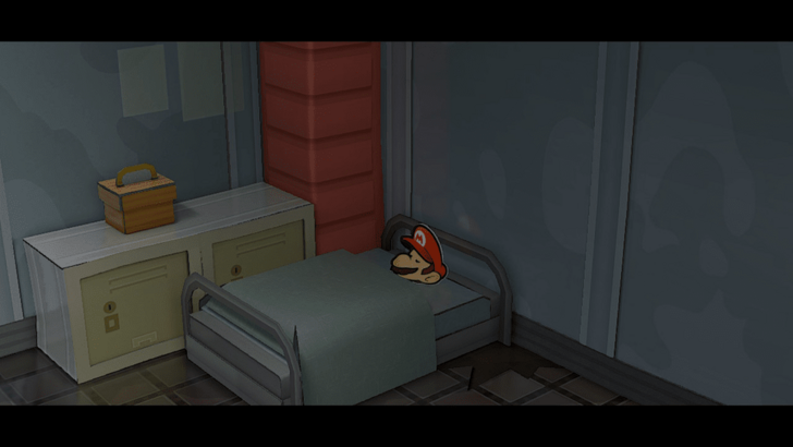 Paper Mario TTYD Switch Remake - Locker Room Bed