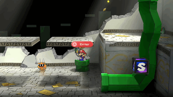 Paper Mario TTYD Switch Remake - Warp Pipe on the Northeast Side