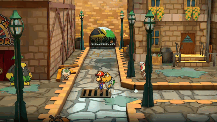 Paper Mario TTYD Switch Remake - Sewer Grate in West Rogueport