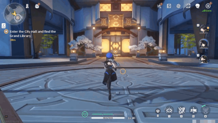 Wuthering Waves - Enter the City Hall and Find the Grand Library