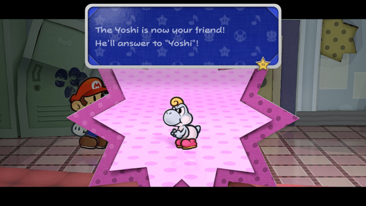 Paper Mario TTYD - White Yoshi