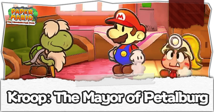 Paper Mario Thousand Year Door - Kroop Mayor Top Banner