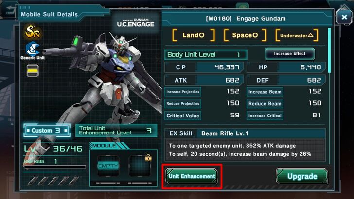 Unit Enhancement Step 2 - Gundam UCE