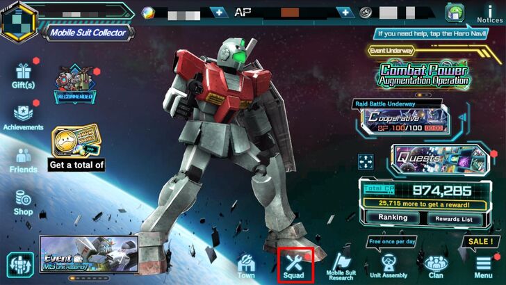 Unit Enhancement Step 1 - Gundam UCE