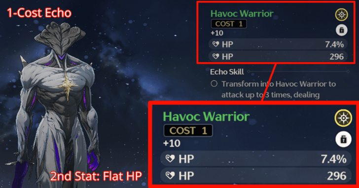 Wuthering Waves - 1-Cost Echo Stat