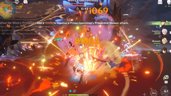 Genshin - Wintry Primo Geovishap Strategy in Play