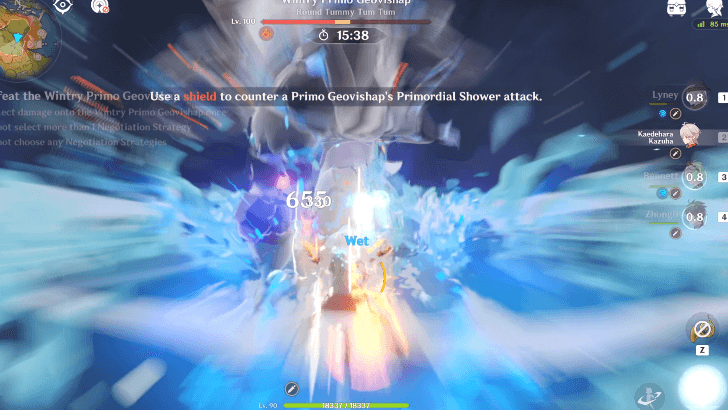 Genshin - Wintry Primo Geovishap Explosion