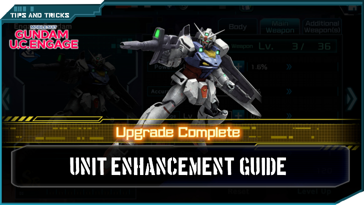 Unit Enhancement Guide Banner - Gundam UC Engage