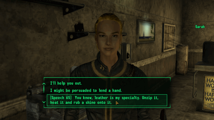Fallout New Vegas - Talk to Sarah