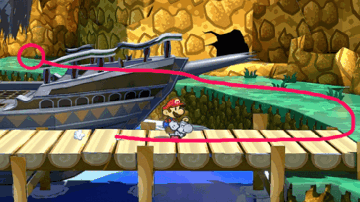 Paper Mario TTYD Switch Remake - Back of the Ship in Kellhaul Key