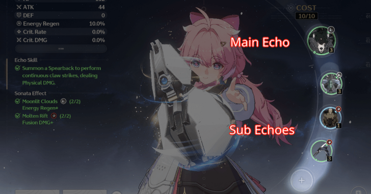 Wuthering Waves - Main Echoes and Sub Echoes