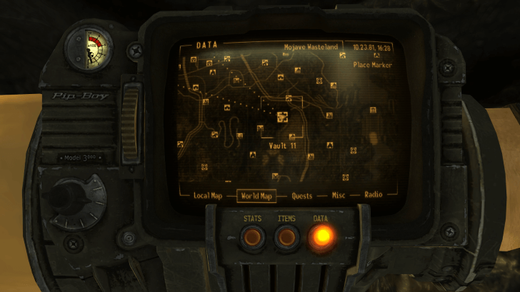 Fallout New Vegas Vault 11 Map Location