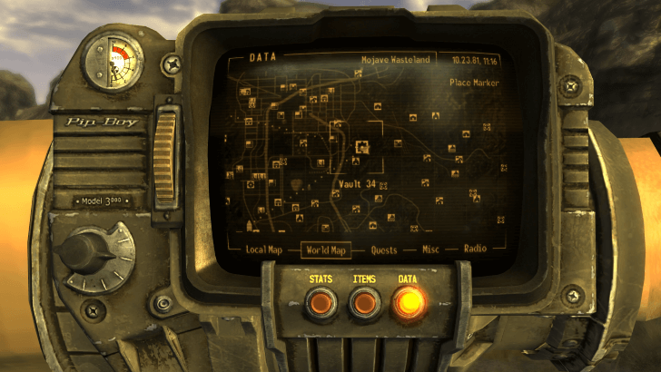 Fallout New Vegas Vault 34 Map Location